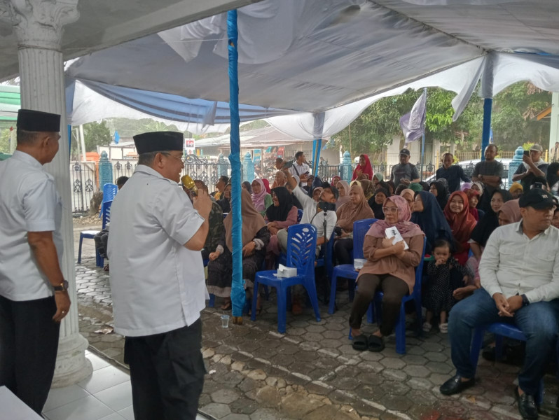 Meski Hujan Lebat, Emak-Emak Tetap Ramai Hadiri  Kampanye Dialogis P4TEN di Nasdem Pekanbaru