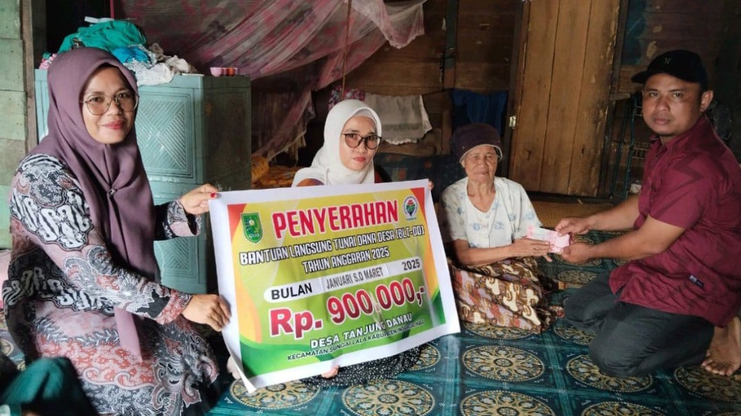 Tahap I dan II BLT-DD 2025 Rampung, Pemdes Tanjung Danau Utamakan Ketepatan Sasaran