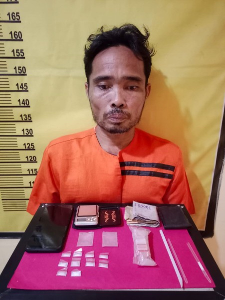Pak RT Penjual Sabu di Pekan Heran Berhasil Diringkus Polsek Rengat Barat