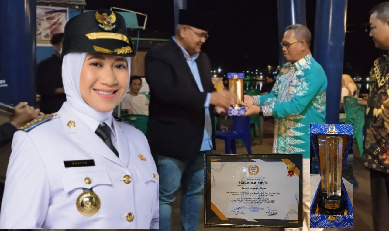 Bupati Rezita Terima JMSI Award, HPN Riau Tahun 2023