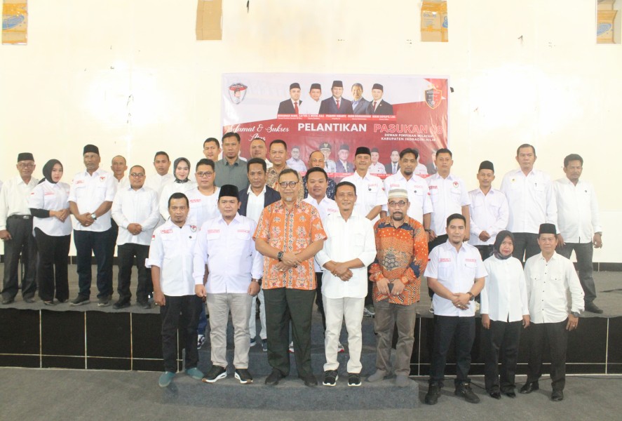 Moh Rouf Azizi Lantik DPW Pasukan 08 Indragiri Hilir, Tegaskan Kawal dan Dukung Program Presiden