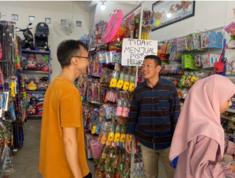 Polres Kep . Meranti Himbau Tidak Menjual Mainan Pistol Peluru Plastik