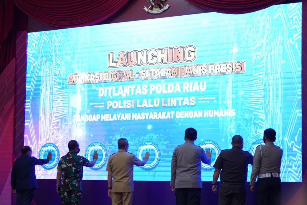 Polda Riau Launching Aplikasi Layanan Digital Si Talam Manis Presisi