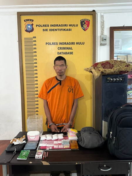 Polres Inhu Berhasil Mengamankan Pengedar Sabu dan Pil Ekstasi