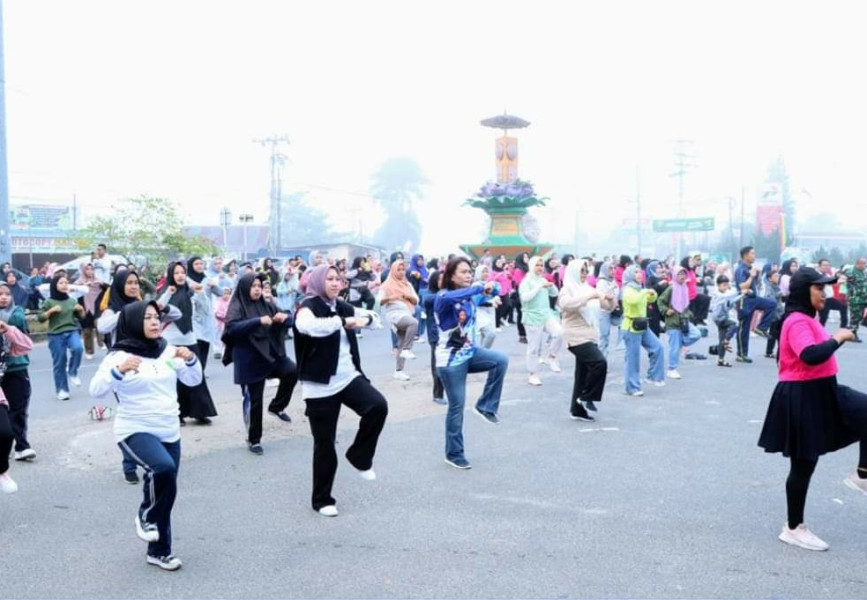 Terhenti Pandemi Covid-19, Car Free Day Kembali Dilaksanakan di Kota Rengat