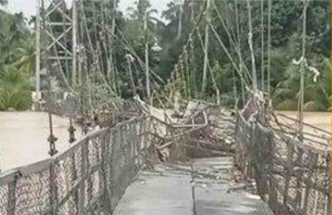 Banjir di Riau Makin Ganas, Dua Jembatan Ambruk