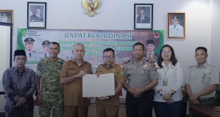 Pemkab Inhu Tetapkan Status Siaga Darurat Karhutla 2026, Semua Pihak Diminta Tingkatkan Kewaspadaan
