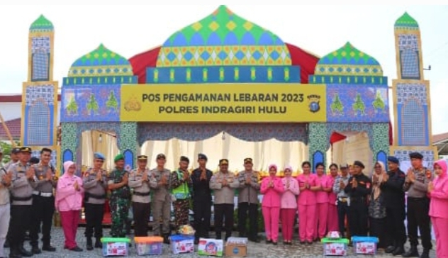 Bersama Tim Pamatwil Polda Riau, Kapolres Inhu Tinjau Pospam dan Posyan