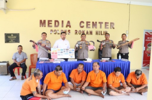 Pelaku Perampokan Coltd Disel Di Rohil Tertangkap Di Kunto Darusalam
