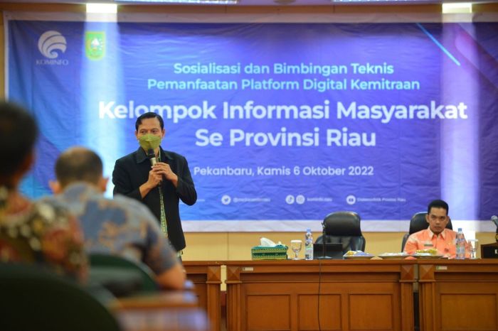 Kemenkominfo dan Diskominfotik Riau Dorong KIM Manfaatkan Platform Digital