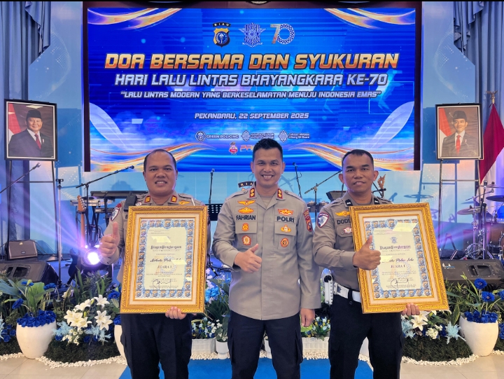 Berprestasi! Satlantas Polres Inhu Ukir Sejarah di Ajang Lomba Polda Riau