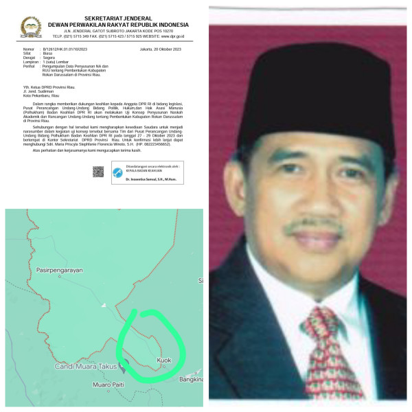 Kabun dan Tandun Bukan Wilayah Pemekaran Rokan Darussalam, P3KT: Keduanya Masuk Tapung