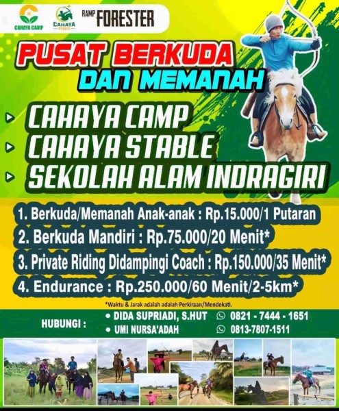 Heboh Telah Hadir Pusat Berkuda dan Memanah di Kabupaten Inhu Rugi tak Mencoba