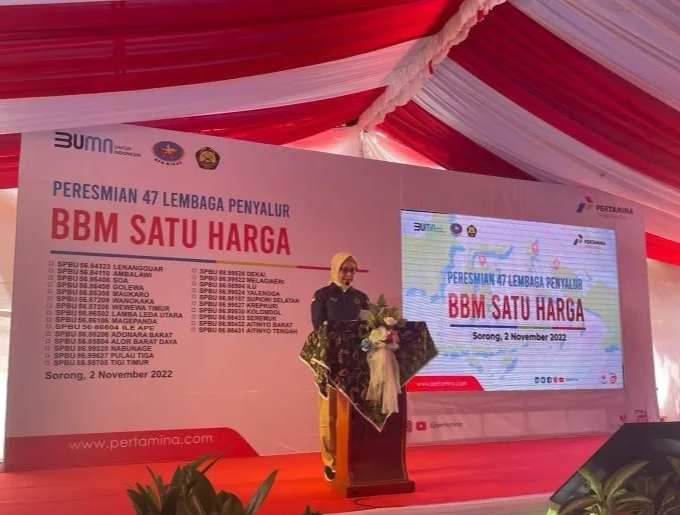 Pertamina Telah Bangun 390 Penyalur BBM Satu Harga di 123 Kabupaten di seluruh Indonesia