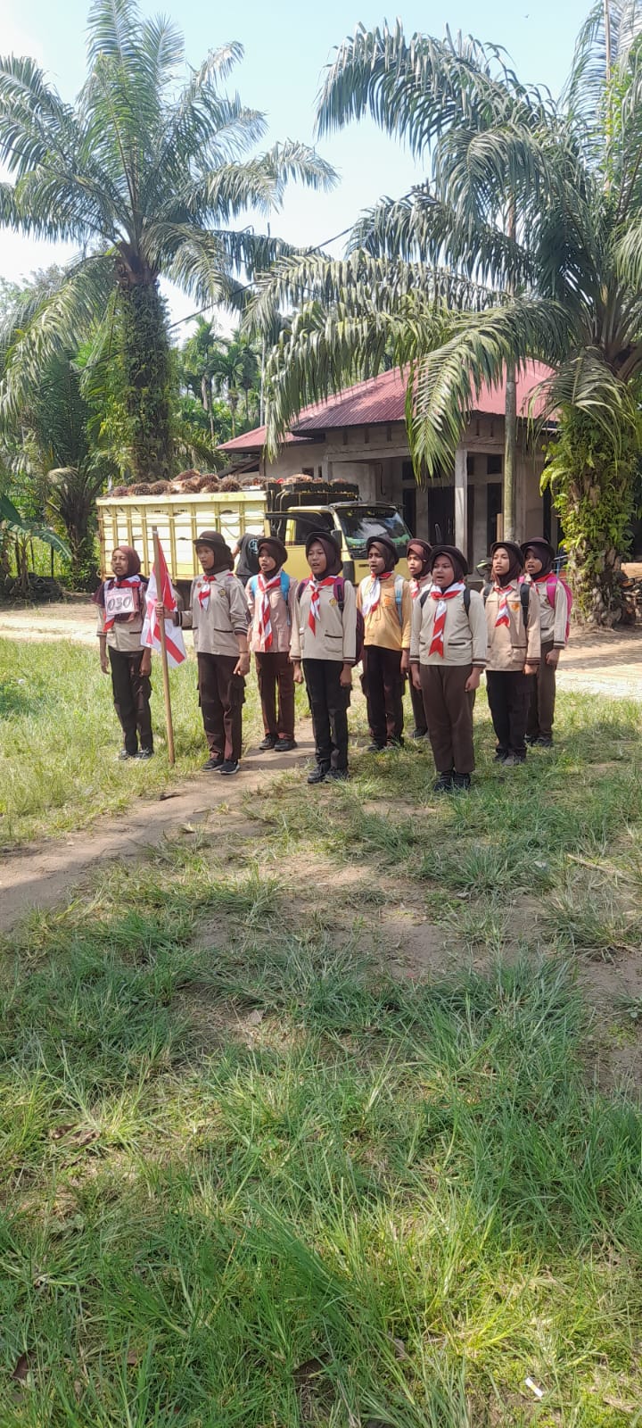 SDN 007 Sekip Hulu Tampil Tangguh di Lomba Lintas Alam HUT Pramuka ke-64