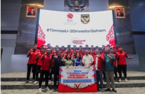 Tim U-20 Indonesia Sekolah Pasar Modal di BEI