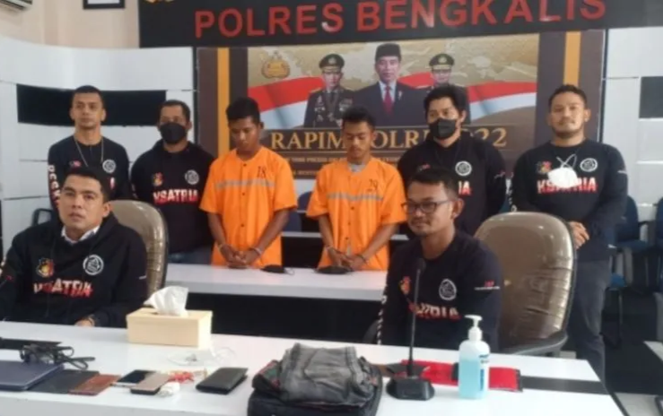 Polisi Bengkalis Ringkus Dua Pelaku Pembunuhan Perempuan dalam Septic Tank