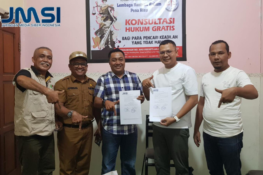 Penandatanganan MoU APDESI Inhu Dengan JMSI, Penguatan Promosi Potensi Desa se-Inhu
