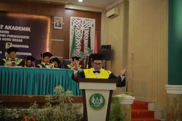 Abdul Wachid Jadi Guru Besar UIN Purwokerto, Bawa Gagasan Moderasi Beragama