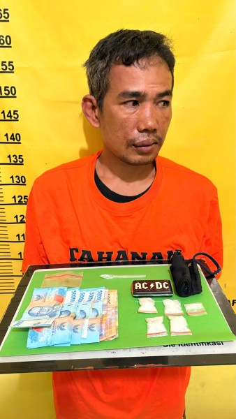 Buron Empat Kasus Narkoba Ditangkap, Polsek Kelayang Sita 18 Gram Sabu
