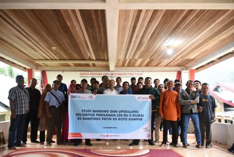 Pertamina Dumai Riau ajak kelompok binaan pelajari budidaya patin
