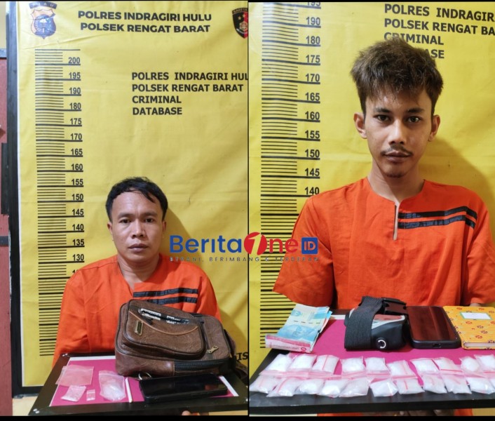Tak Berkutik Setelah “Bernyanyi”, Bandar Sabu Puluhan Gram Dibekuk Polsek Rengat Barat