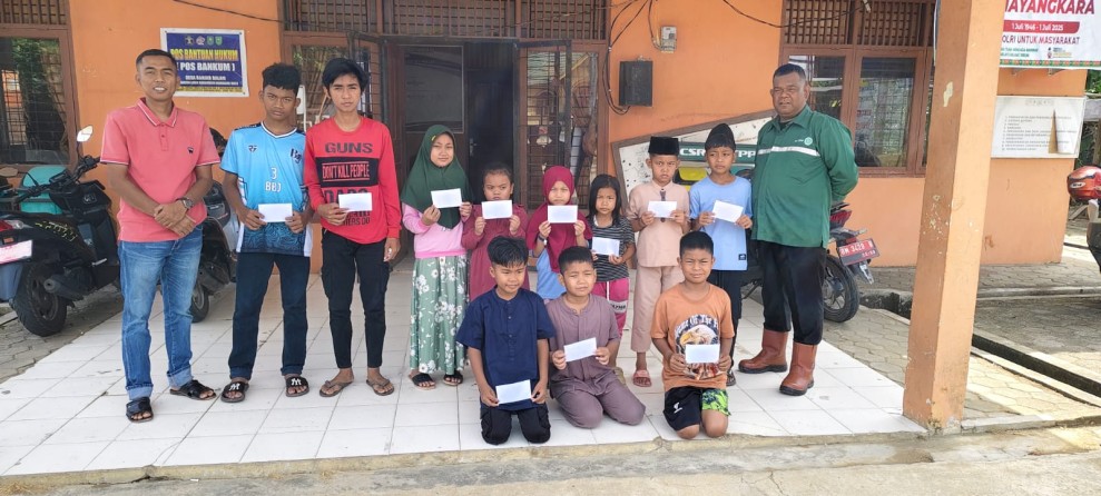 Berbagi Kebahagiaan Jelang Lebaran, PT TPP Santuni 200 Anak Yatim di Indragiri Hulu