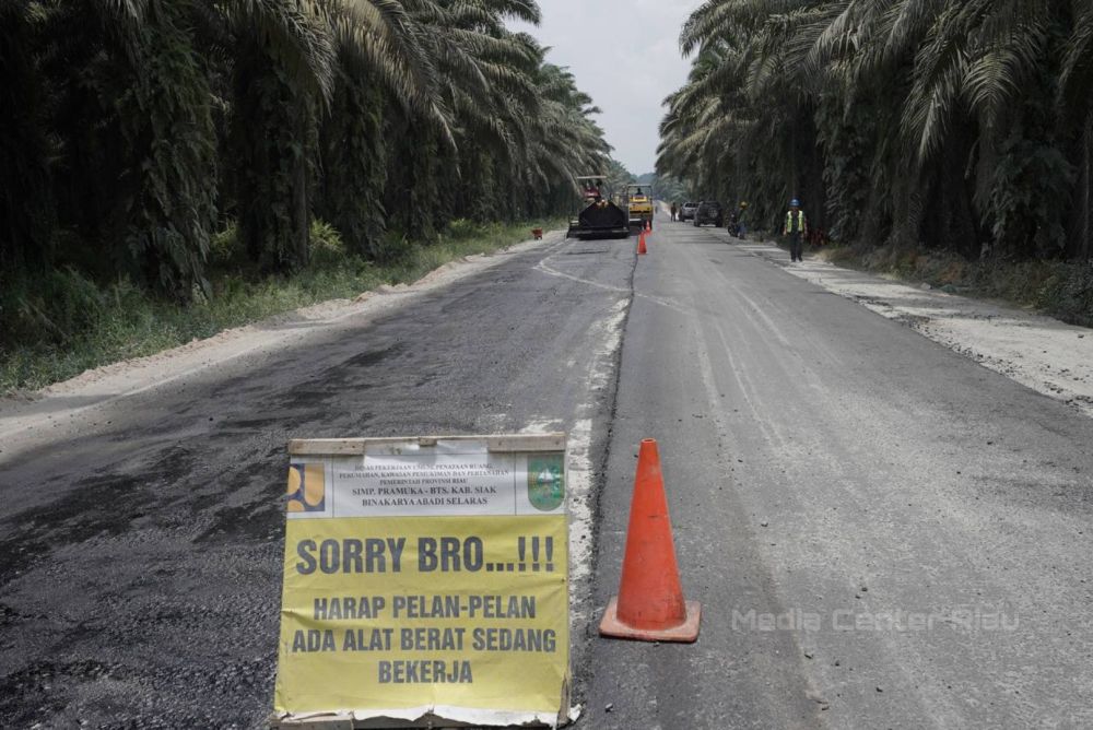 Cegah Lakalantas, Dishub Riau akan Pasang Rambu Lalulintas di Jalan Pekanbaru-Siak Via PT SIR