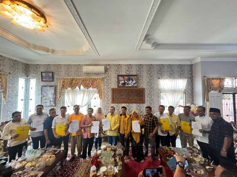 Sesuai Putusan DPP Golkar 11 Kabupaten/Kota se-Riau Serahkan SK Dukungan, Inhu Tidak Termasuk