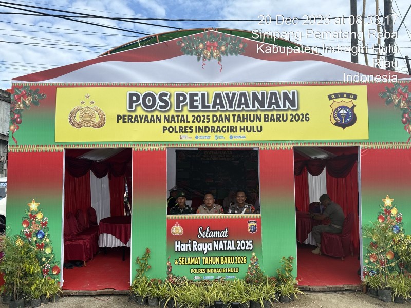 Polres Inhu Siapkan 2 Pos PAM dan 1 Pos Yan, Fokus Keamanan dan Kelancaran Nataru