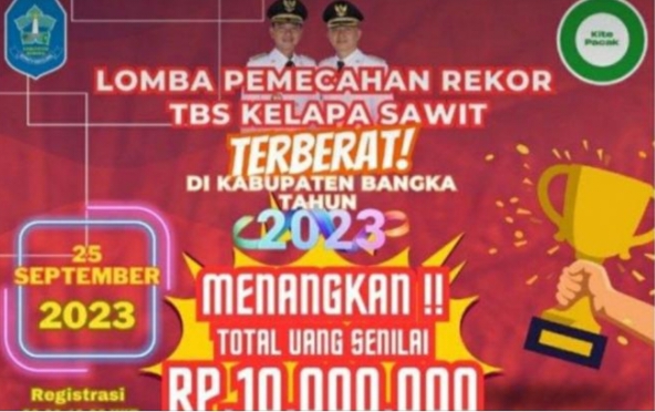 Ada Lomba TBS Terberat, Simak Syaratnya dan Hadiahnya