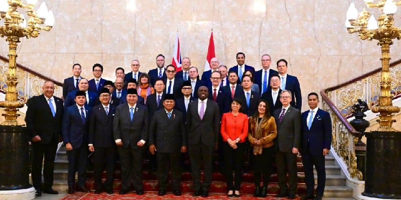 Prabowo Hadiri Forum Bisnis dan Investasi di Lancaster House