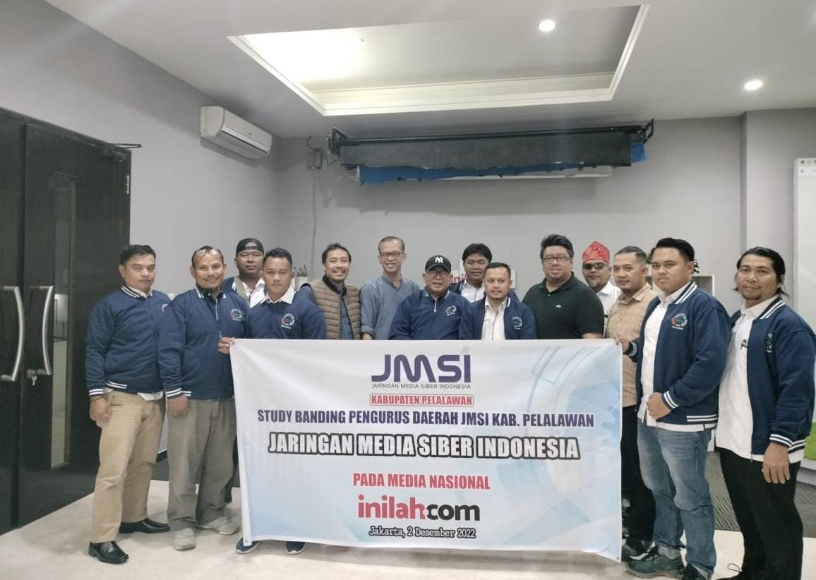 Berkunjung ke Media Nasional, JMSI Pelalawan Disambut Petinggi RMOL dan Inilah.Com