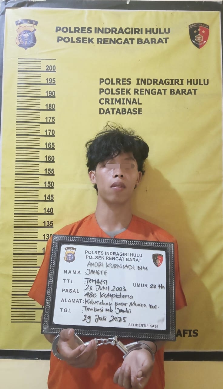 Motor Digelapkan, Polsek Rengat Barat Tangkap Penadah di Jambi