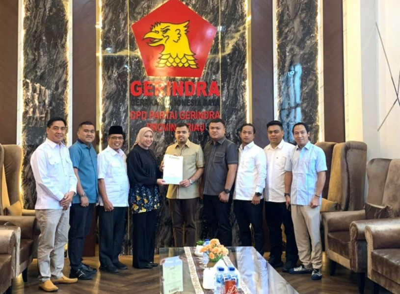 Serahkan Dokumen B1-KWK, Siap Menangkan Pilkada Inhu 2024 Partai Gerindra Resmi Usung Ready
