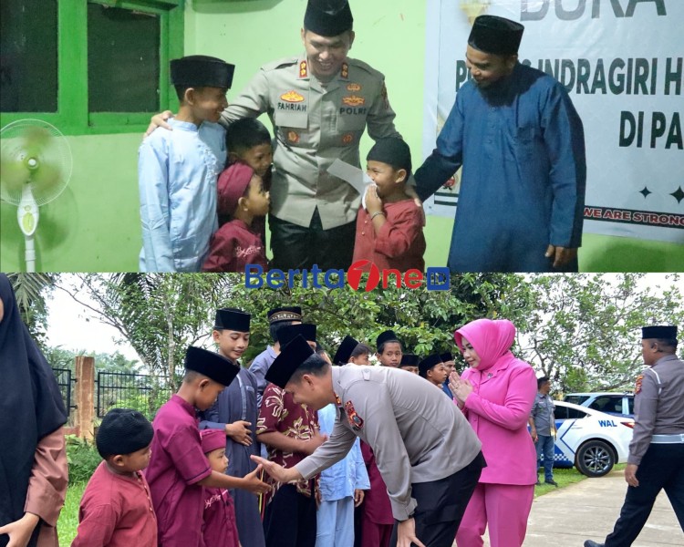 Kapolres Inhu Berbagi Cinta: Momen Haru Bersama Anak Yatim Piatu di Panti Asuhan