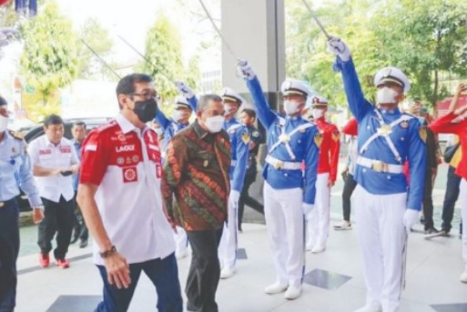 Kunker ke Riau Menteri Yasonna Laoly Minta Maksimalkan Pelayanan Hukum dan HAM