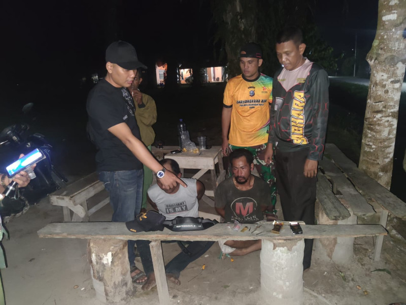 Sehari Menjabat, PS Kanit Polsek LBJ Tangkap 2 Pelaku Penyalahgunaan Narkoba