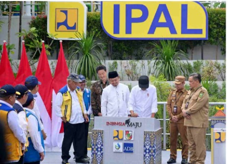 Sistem Pengelolaan Air Limbah Domestik Terpadu Senilai Rp902 Miliar di Pekanbaru Diresmikan Presiden Jokowi