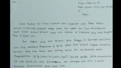 Pelaku Tak Ditangkap Polisi, Santriwati Korban Pemerkosaan Surati Kapolri