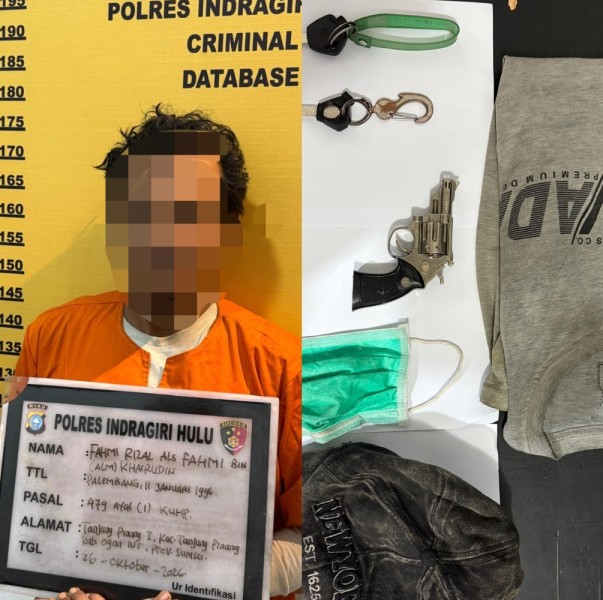 Gerak Cepat Satreskrim Polres Inhu, Terduga Pelaku Curas Ditangkap di Pekan Heran