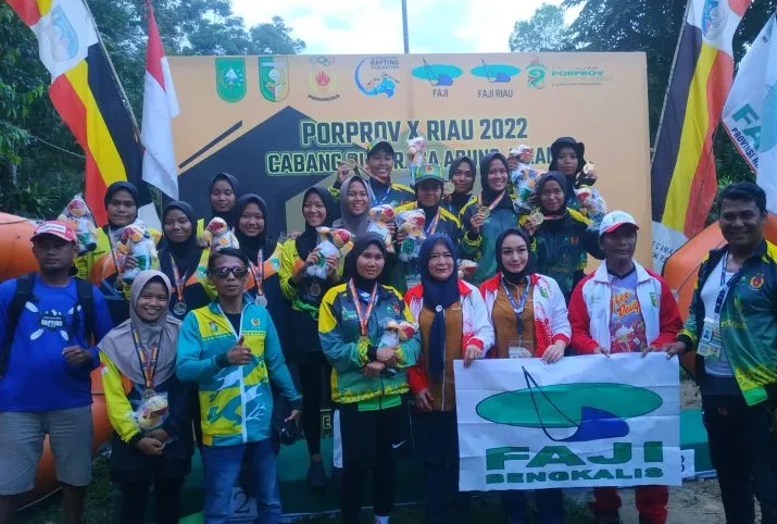 Bengkalis Koleksi Tiga Emas  Arung Jeram, Kuansing Juara Umum
