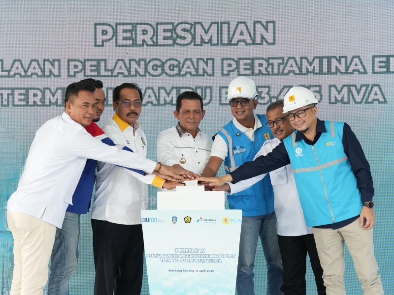 PLN Resmikan Pasokan Listrik ke Terminal Energi Sambu, Dukung Transisi Energi Nasional