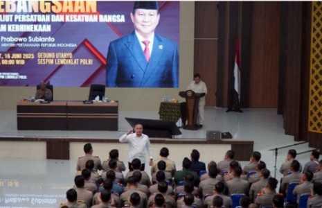 Prabowo Subianto Sebut Negara yang Berhasil Selalu Memiliki Polisi Unggul di Dialog Kebangsaan