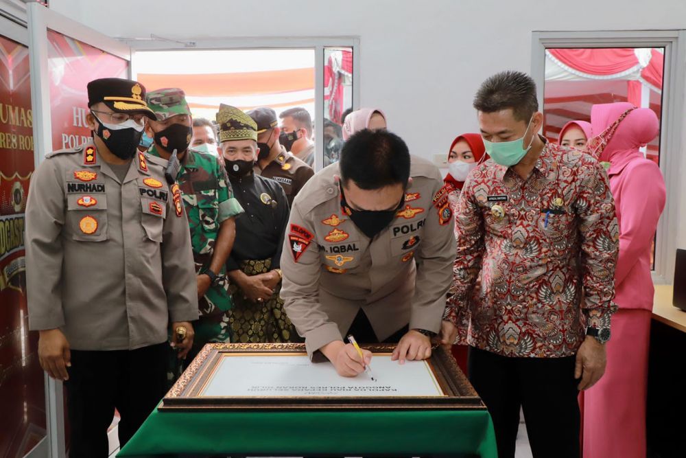 Rumah Mural dan Rumah Penghubung di Rohil Diresmikan