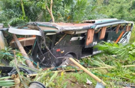 Bus Study Tour Siswa MIN Terjun ke Jurang, 6 Orang Luka Parah