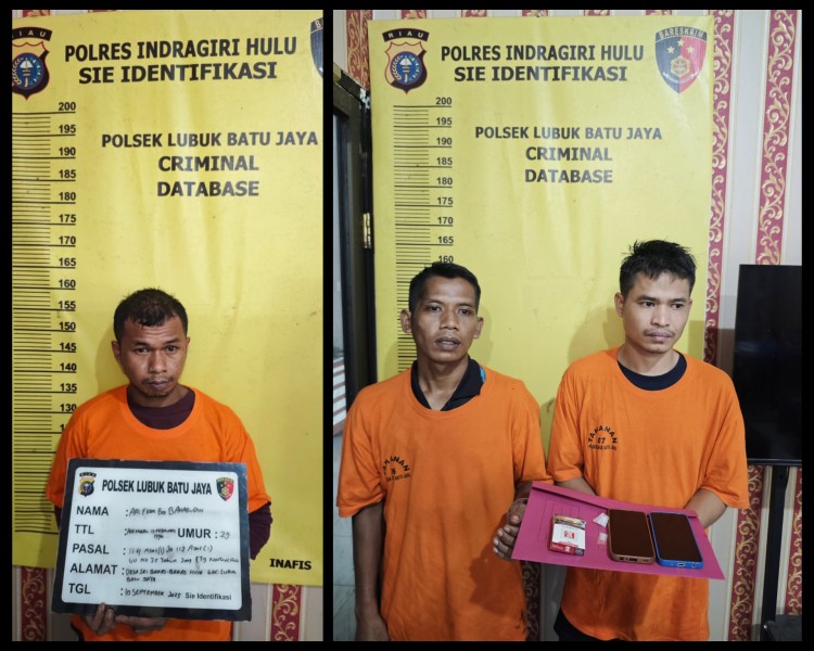 Berkat Info Warga, Polsek LBJ Grebek Gubuk Sabu dan Ringkus 3 Pelaku di Inhu