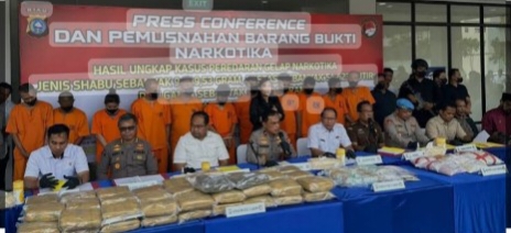Tangkap 16 Orang, Polda Riau Sita 9,9 Kg Sabu-60 Kg Ganja Kering