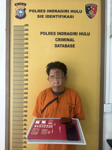 Andi Pengedar Narkoba Berhasil Diamankan Satres Narkoba Polres Inhu Dengan BB 14,65 Gram