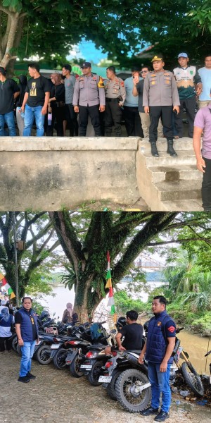 Polsek Rengat Barat Kawal Festival Pacu Sampan Mini Danau Menduyan 2026, Ribuan Warga Padati Lokasi